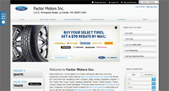 Desktop Screenshot of factormotors.com