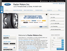 Tablet Screenshot of factormotors.com